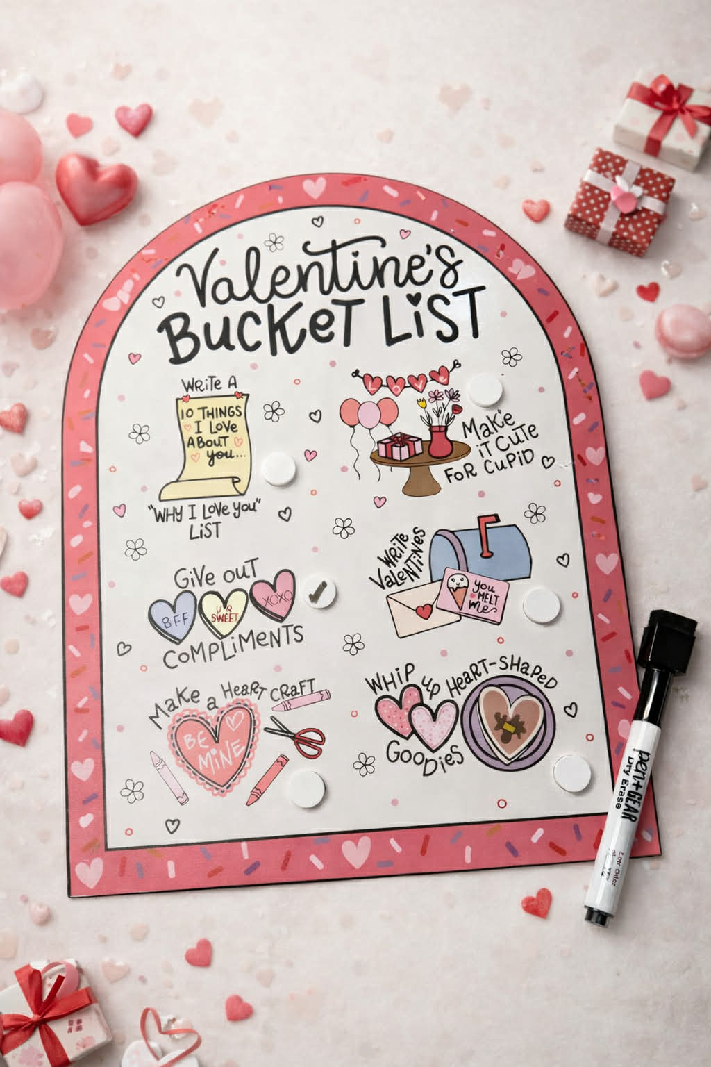 Valentine's Bucket List Board