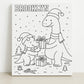 Personalized Holiday Canvas Coloring Kit
