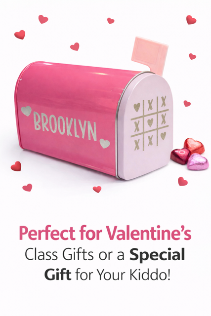 🩷 Personalized Valentine Mailbox for Kids