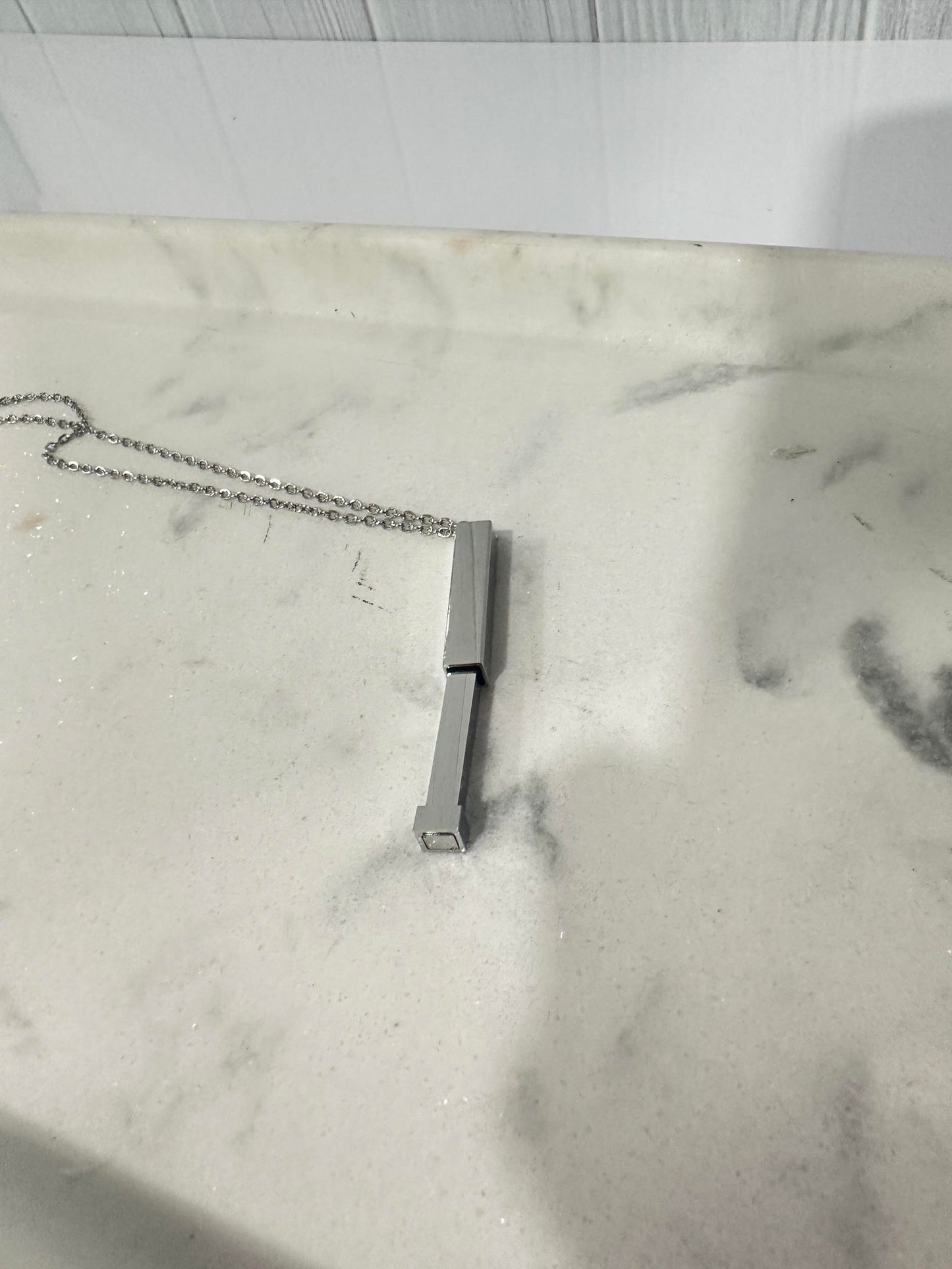 Hidden Message Bar Necklace