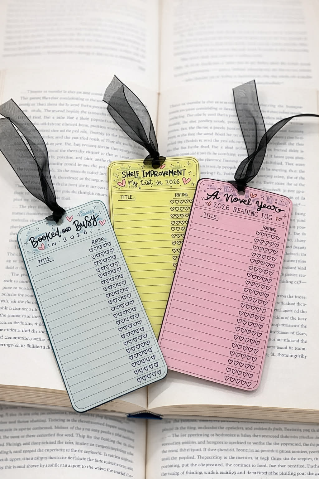2026 Reading Log Acrylic Bookmark