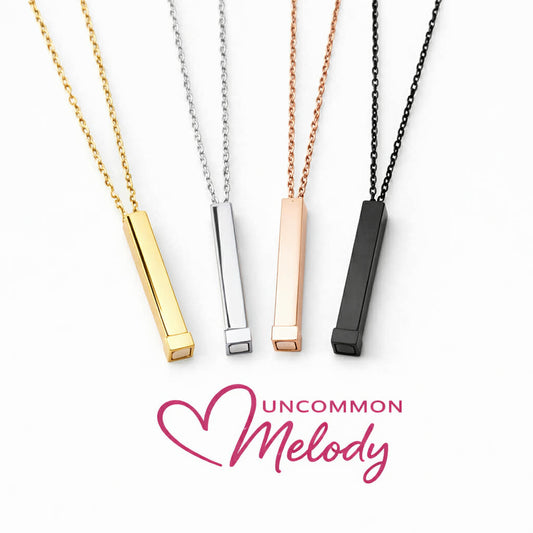 Hidden Message Bar Necklace