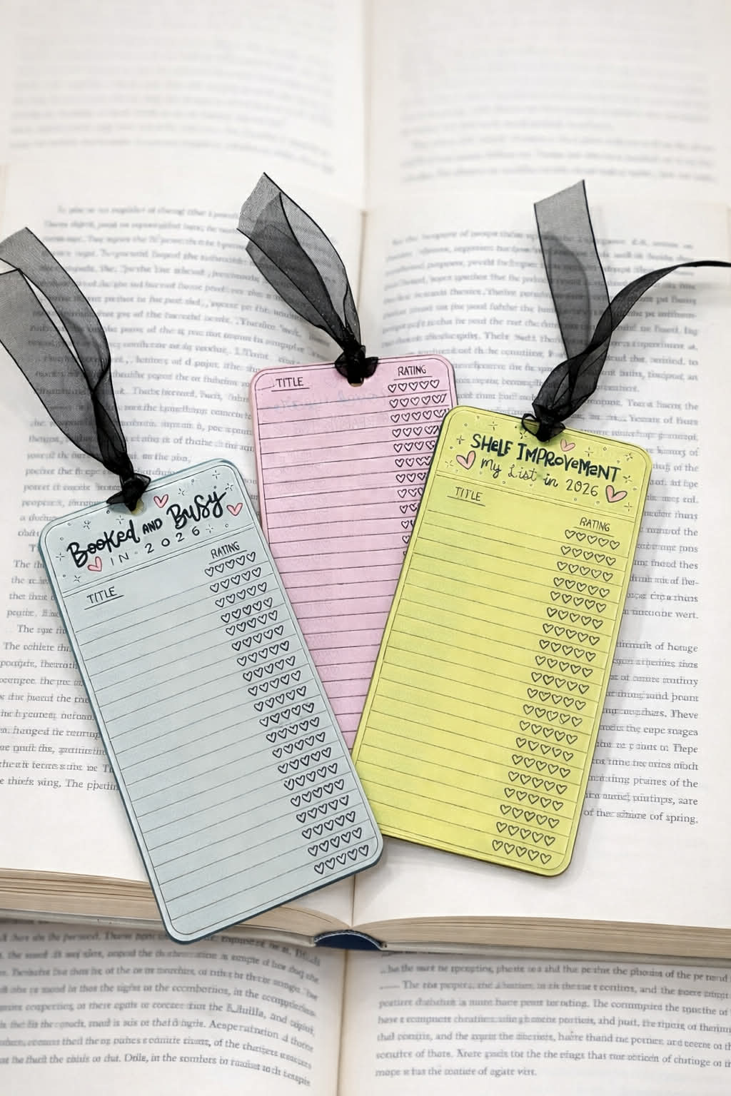 2026 Reading Log Acrylic Bookmark