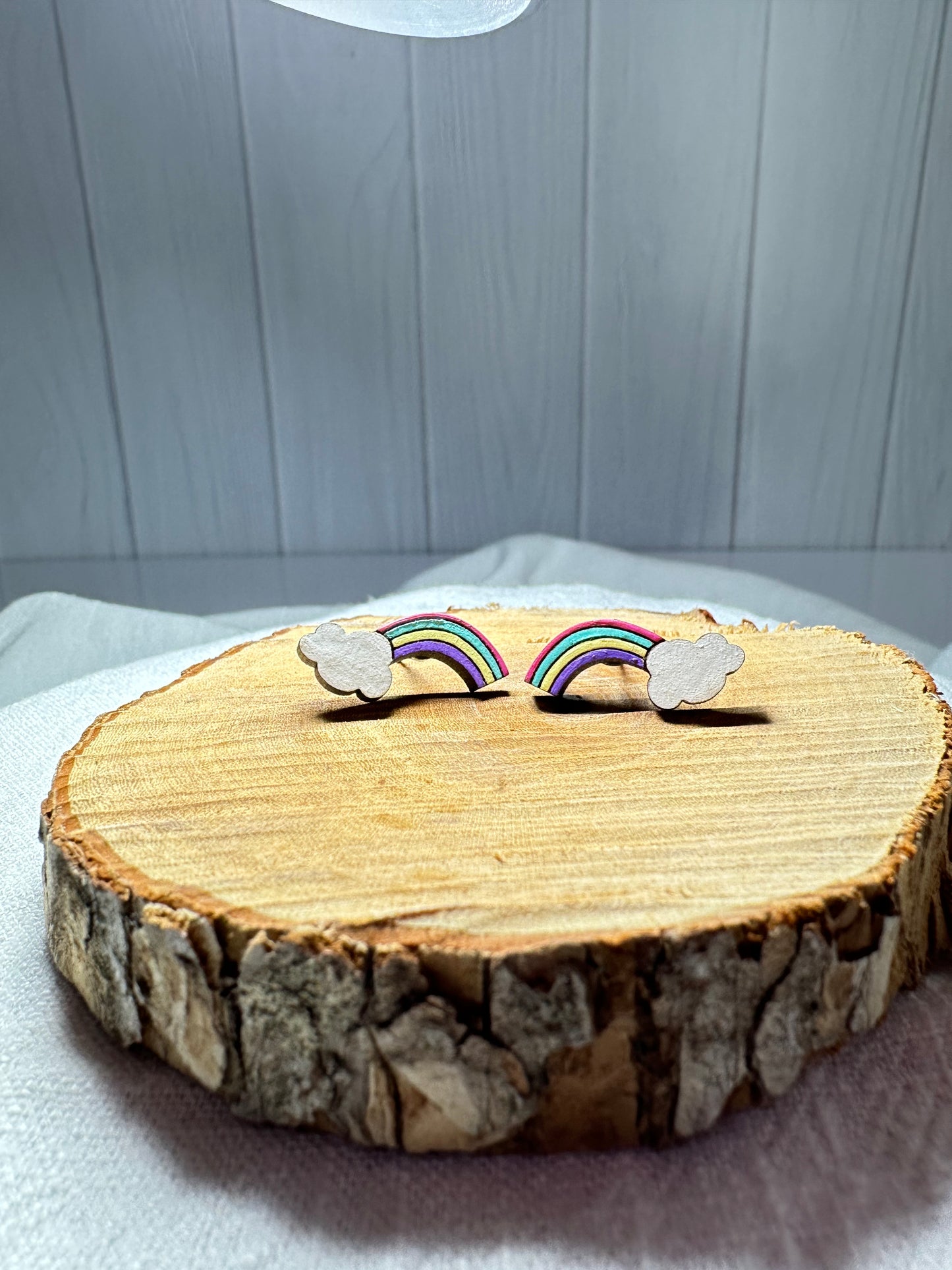 Rainbow Stud Earrings