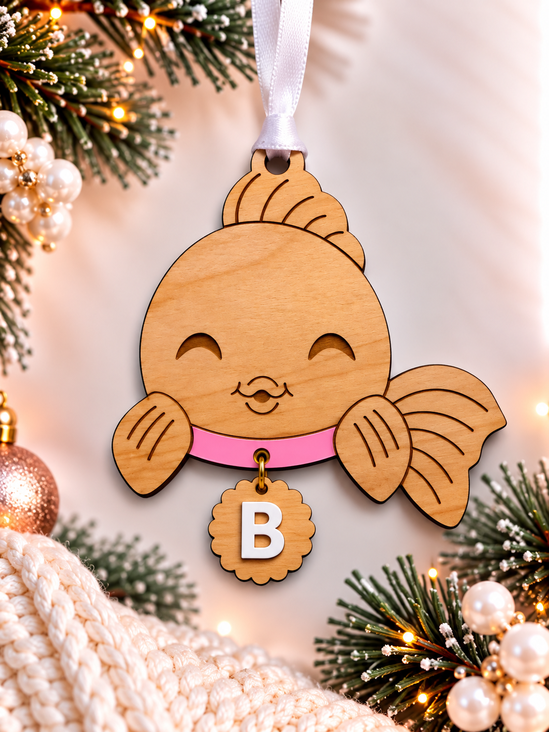 Personalized Wooden Pet Christmas Ornament