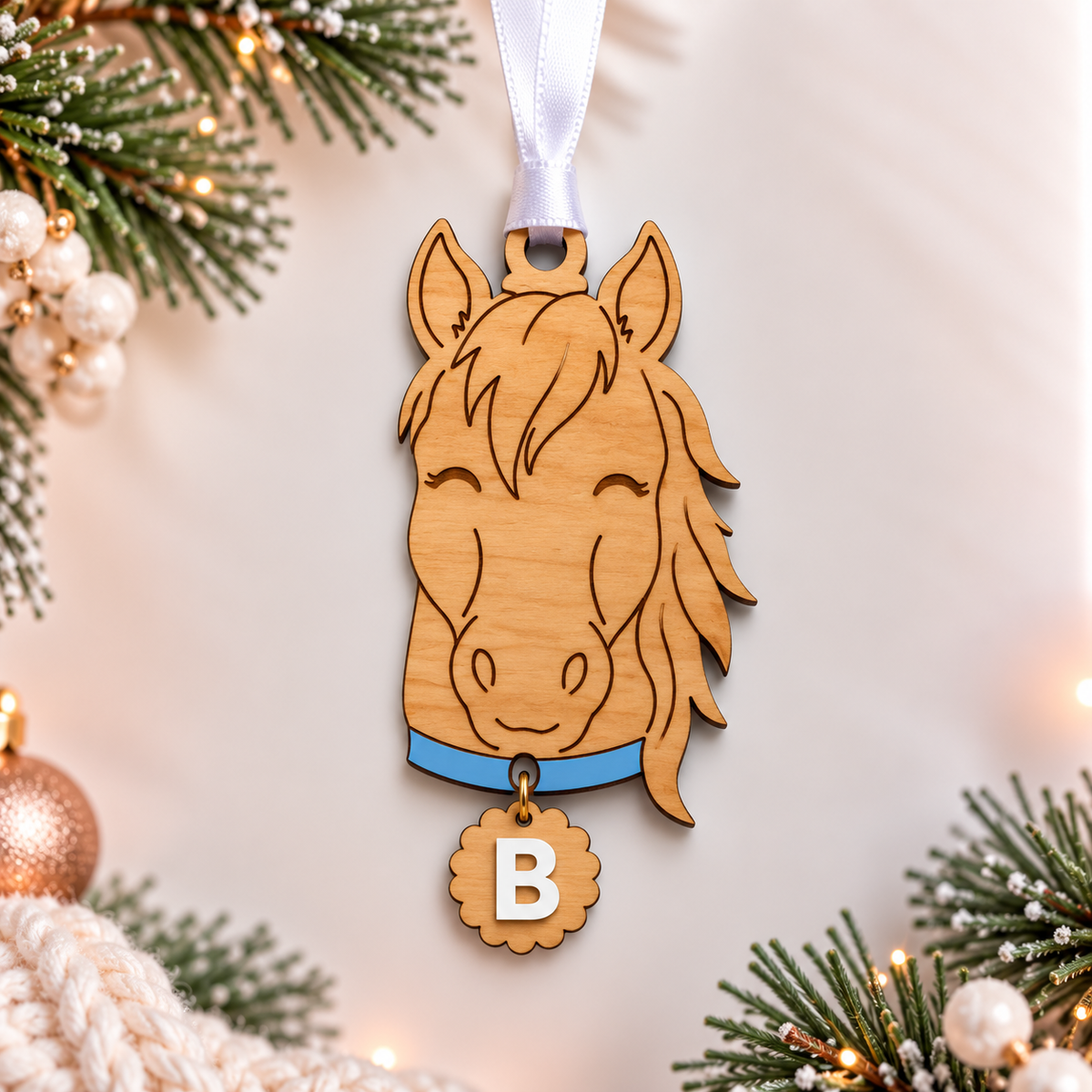 Personalized Wooden Pet Christmas Ornament