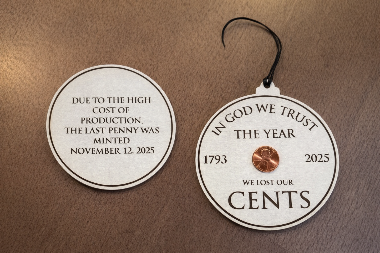 Historic Penny Ornament