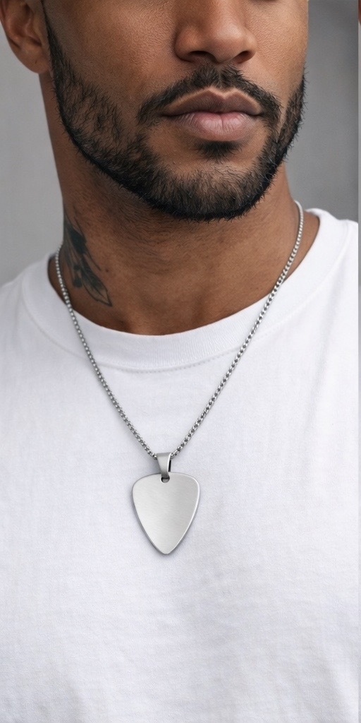 Men's Guitar Pick Necklace