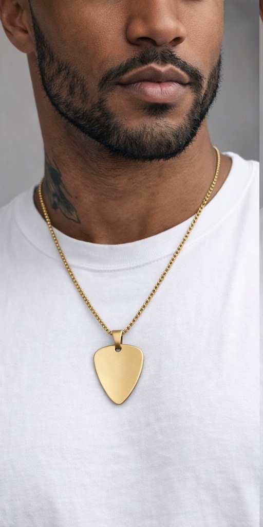 Men's Guitar Pick Necklace