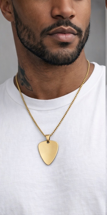 Men's Guitar Pick Necklace