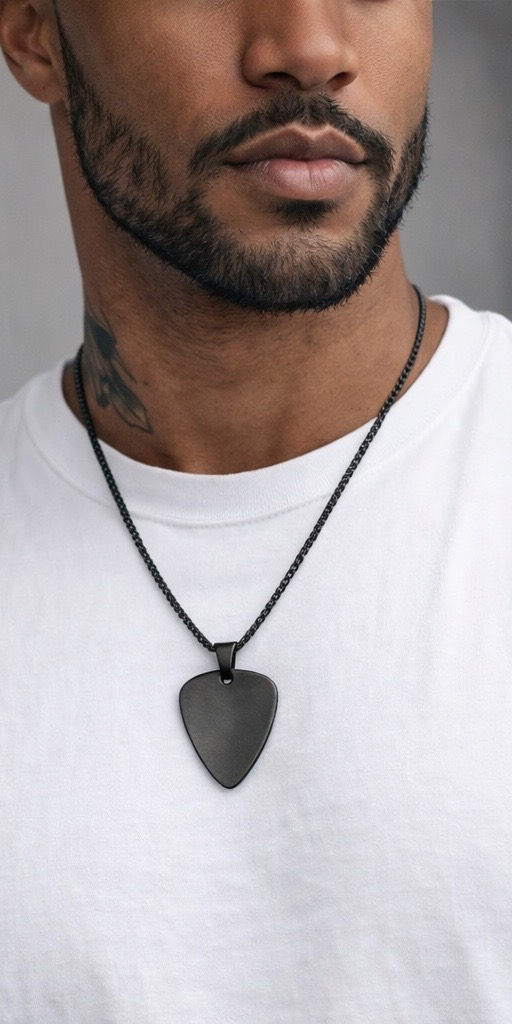 Men's Guitar Pick Necklace