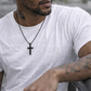 Stainless Steel Cross Necklace - Men’s