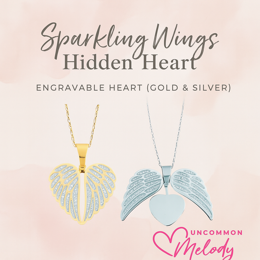 Sparkling Wings Hidden Heart