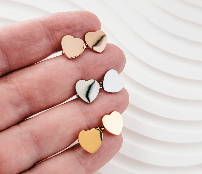 Heart Studs