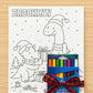 Personalized Holiday Canvas Coloring Kit